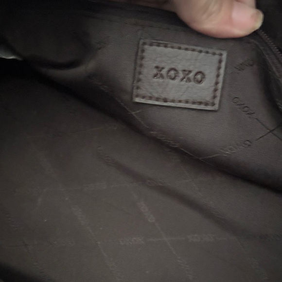 Y2K XOXO Dark Brown Leather Shoulder Bag - Picture 5 of 6